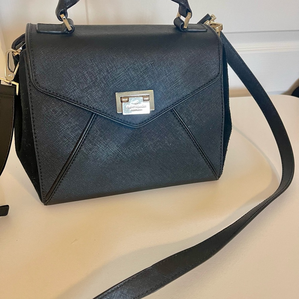 Kate Spade Black Satchel Bag Top handle. - Picture 2 of 7